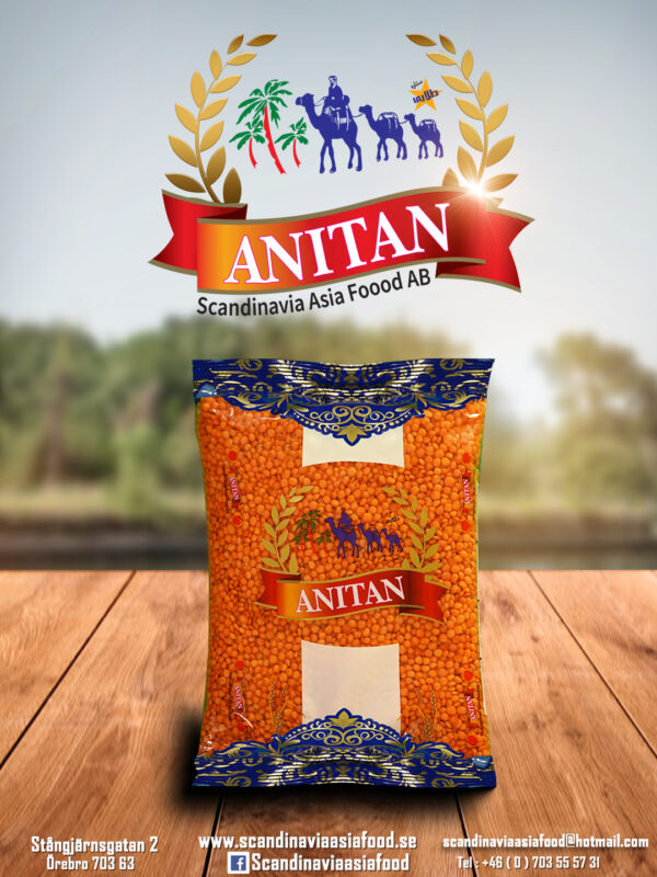ANITAN Röda Linser 800g